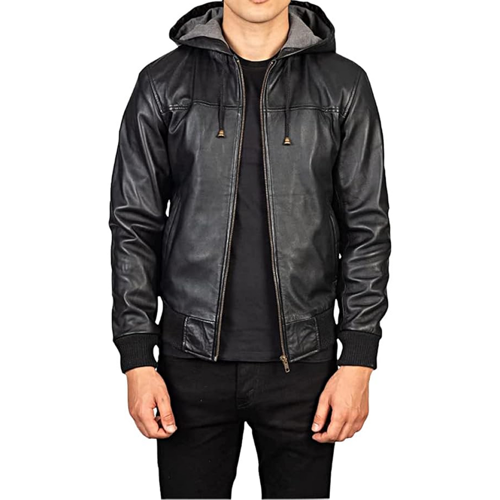 Biker Jacket in Premium Black Full-Grain Leather