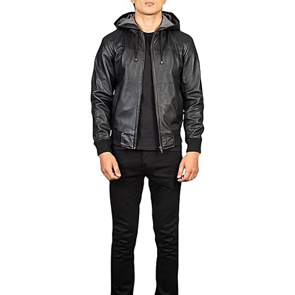 Biker Jacket in Premium Black Full-Grain Leather