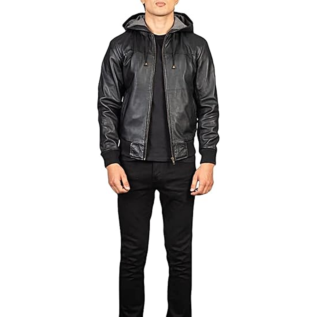 Biker Jacket in Premium Black Full-Grain Leather