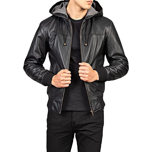 Biker Jacket in Premium Black Full-Grain Leather